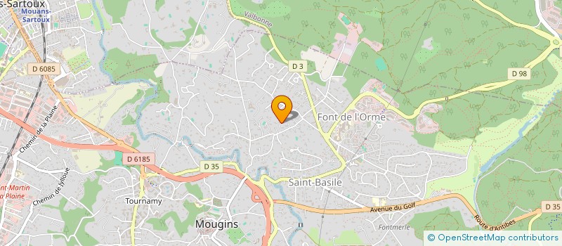 localisation de l'entreprise SCI LEDA à MOUGINS
