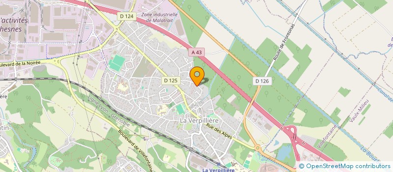 localisation de l'entreprise SCI LEDA  LA VERPILLIERE