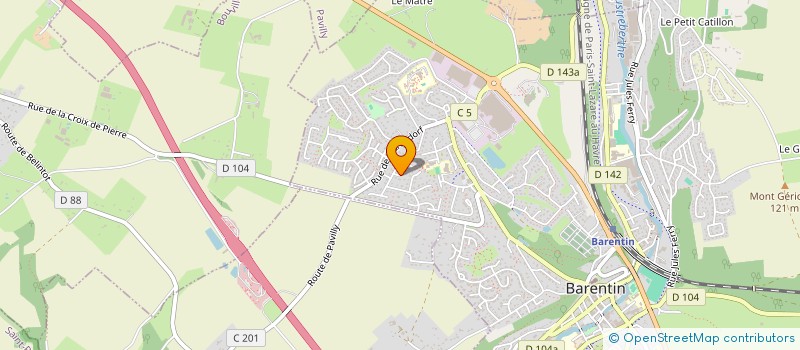 localisation de l'entreprise SCI LEDA  BARENTIN