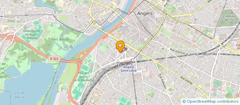 localisation de l'entreprise SCI LEDDA 2022 à ANGERS