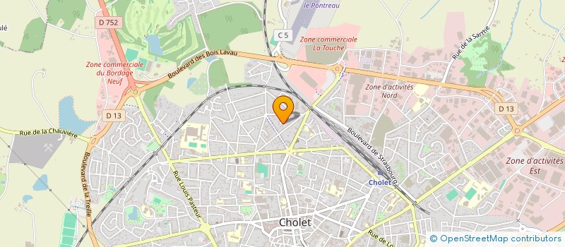 localisation de l'entreprise SCI LEDEBT à CHOLET