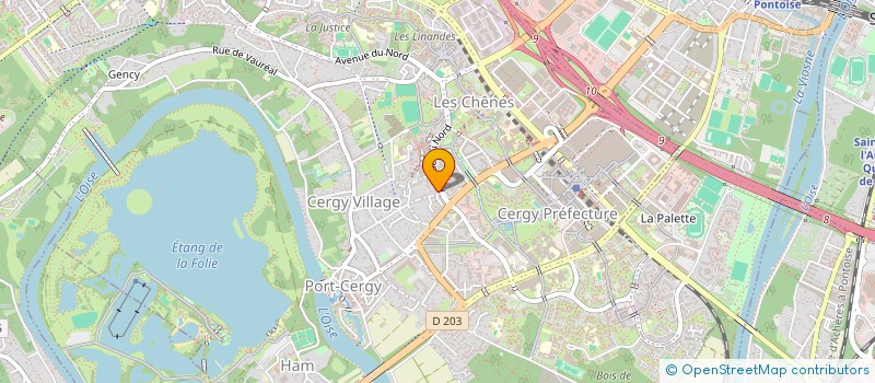 localisation de l'entreprise SCI LEDI ABRA  CERGY