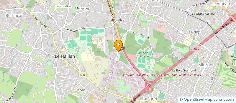 localisation de l'entreprise SCI LEDOU  EYSINES