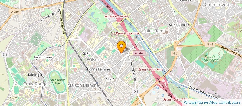 localisation de l'entreprise SCI LEDOUX  REIMS