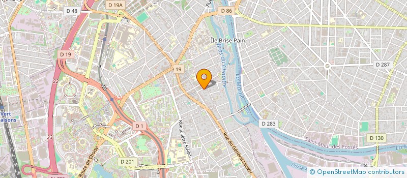 localisation de l'entreprise SCI LEDOUX  CRETEIL