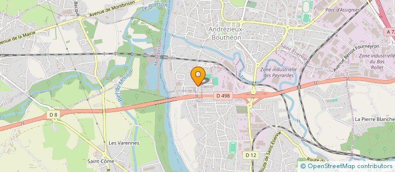 localisation de l'entreprise SCI LEDRAPPIER MBS  ANDREZIEUX-BOUTHEON