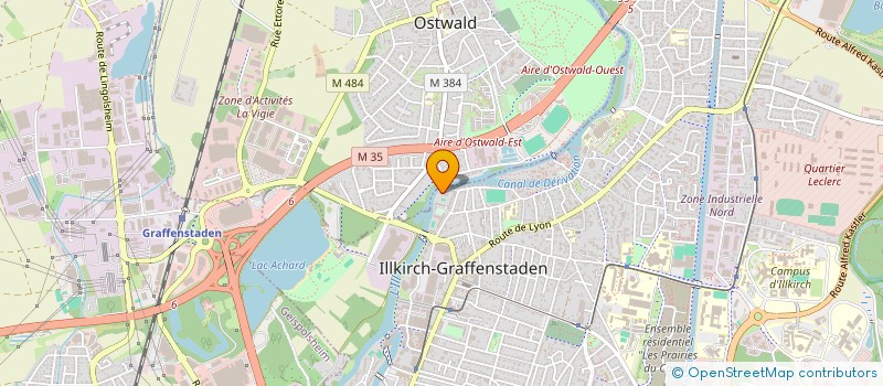 localisation de l'entreprise SCI LEDRIM  ILLKIRCH-GRAFFENSTADEN