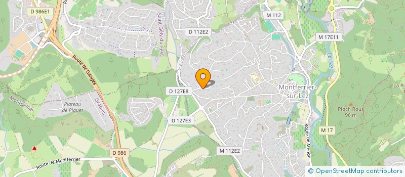 localisation de l'entreprise SCI LEDRU MONTPELLIER  MONTFERRIER-SUR-LEZ