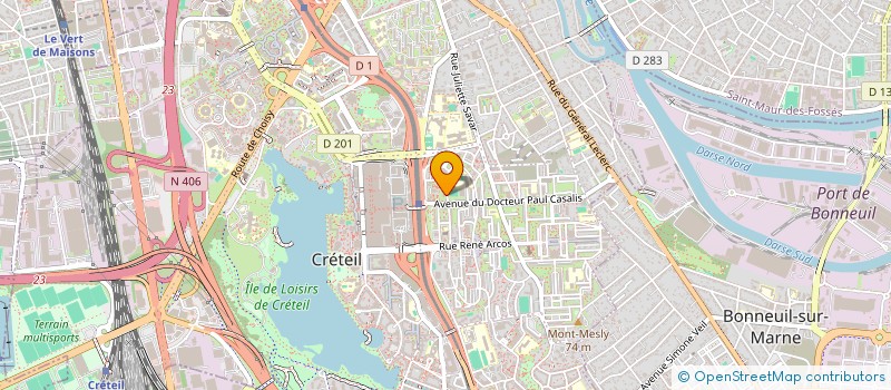 localisation de l'entreprise SCI LEDS à CRETEIL