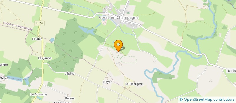 localisation de l'entreprise SCI LEDUC  COSSE-EN-CHAMPAGNE