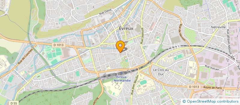 localisation de l'entreprise SCI LEDUR  EVREUX