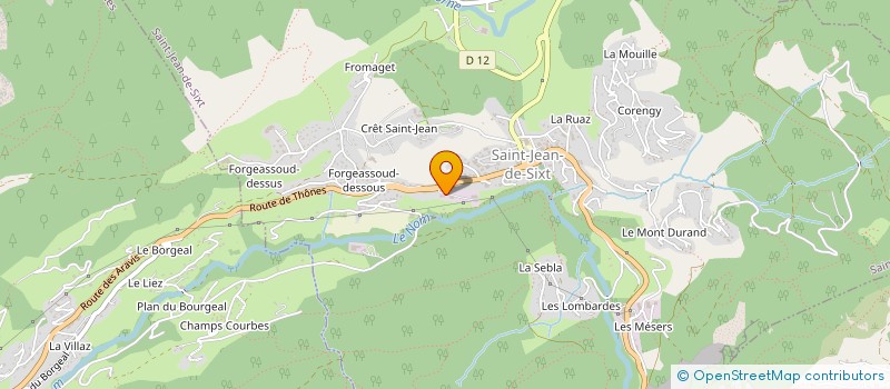 localisation de l'entreprise SCI LEELOO 2603  SAINT-JEAN-DE-SIXT