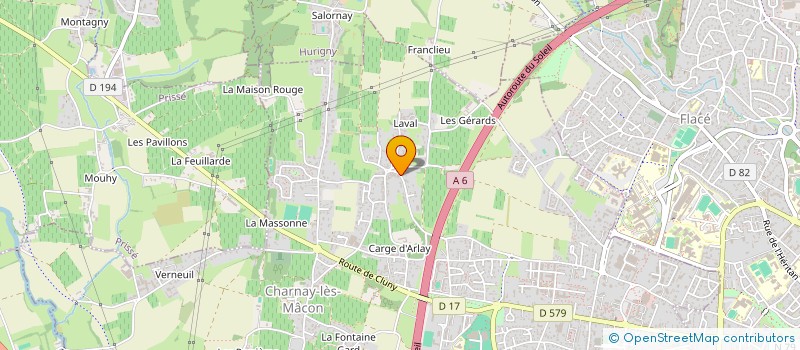 localisation de l'entreprise SCI LEEMADIS à CHARNAY-LES-MACON