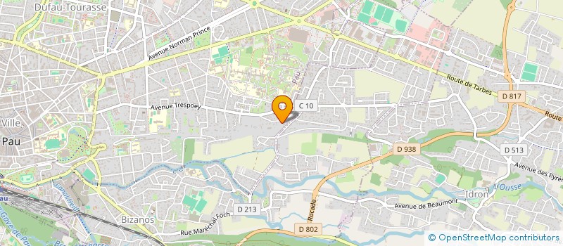 localisation de l'entreprise SCI LEFEBVRE à PAU