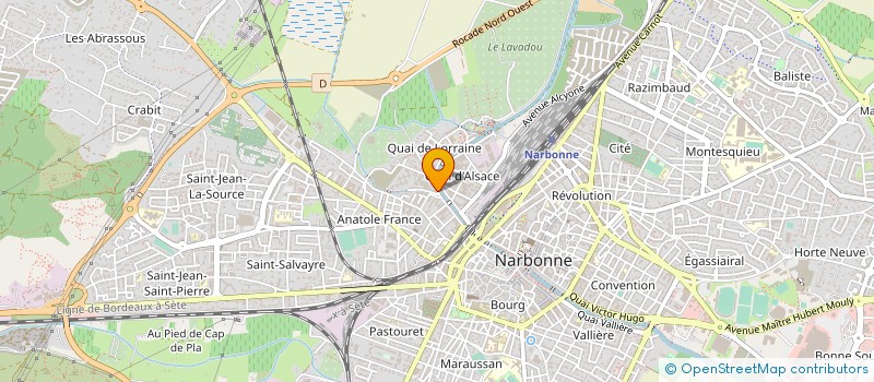 localisation de l'entreprise SCI LEFEBVRE  NARBONNE