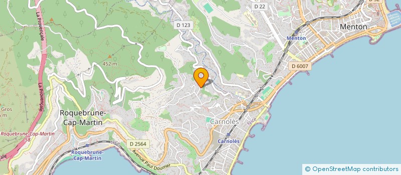 localisation de l'entreprise SCI LEFEBVRE à ROQUEBRUNE-CAP-MARTIN