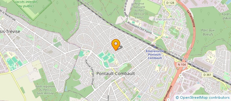 localisation de l'entreprise SCI LEFEBVRE à PONTAULT-COMBAULT