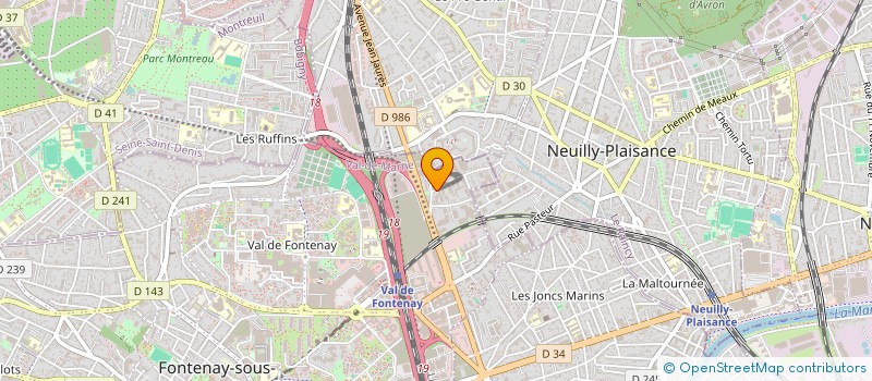 localisation de l'entreprise SCI LEFEBVRE à FONTENAY-SOUS-BOIS