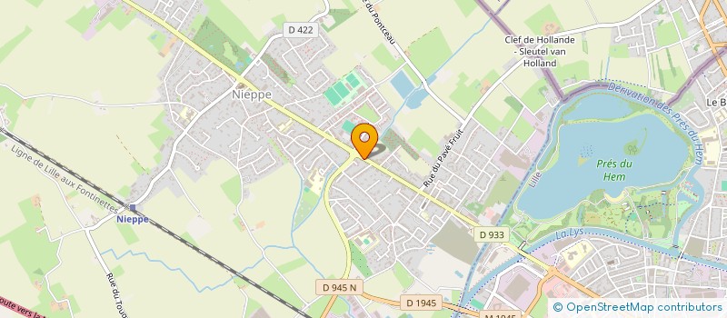 localisation de l'entreprise SCI LEFEBVRE  NIEPPE