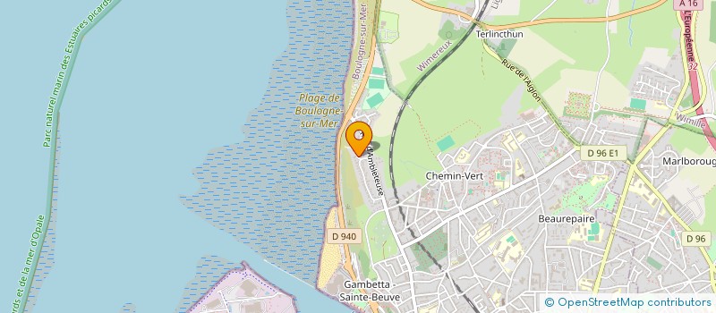 localisation de l'entreprise SCI LEFEBVRE-HOYER  BOULOGNE-SUR-MER