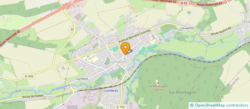 localisation de l'entreprise SCI LEFEBVRE PERE ET FILS  LUMBRES