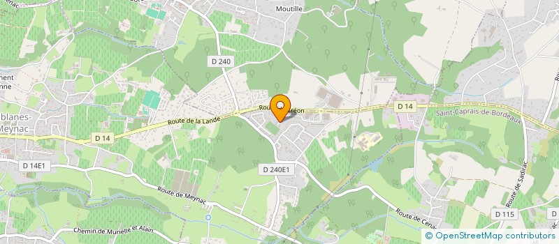 localisation de l'entreprise SCI LEFEBVRE - PINGUET  CAMBLANES-ET-MEYNAC