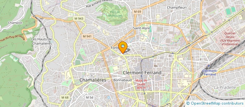 localisation de l'entreprise SCI LEFEBVRE TISSIER  CLERMONT-FERRAND