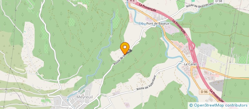 localisation de l'entreprise SCI LEFEUG  MEYREUIL