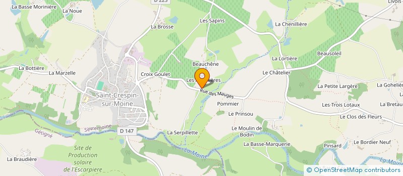 localisation de l'entreprise SCI LEFEUVRE à SEVREMOINE