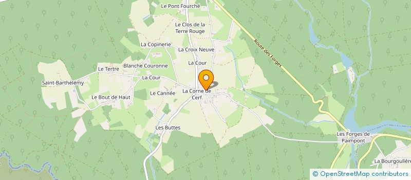 localisation de l'entreprise SCI LEFEUVRE LE BOUT DE HAUT  PAIMPONT