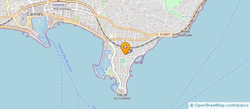 localisation de l'entreprise SCI LEFEUVRE LERINS à CANNES