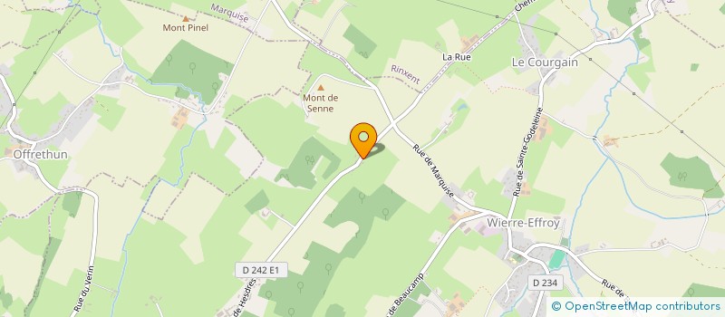 localisation de l'entreprise SCI LEFEVRE-DELEGLISE  WIERRE-EFFROY