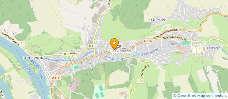 localisation de l'entreprise SCI LEFEVRE ET CHAPELAIN à LES ANDELYS