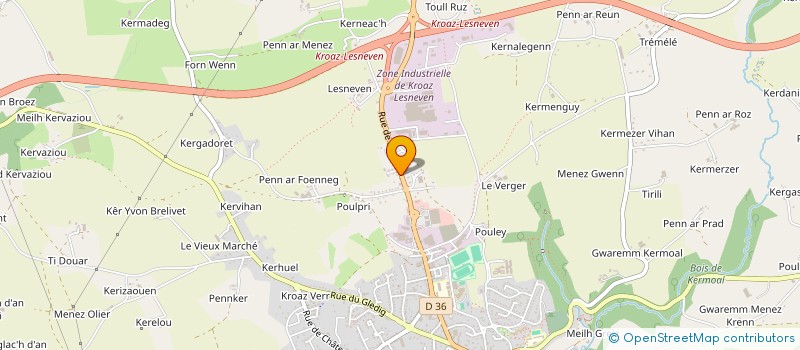 localisation de l'entreprise SCI LEFEVRE-GUICHARD à CHATEAUNEUF-DU-FAOU