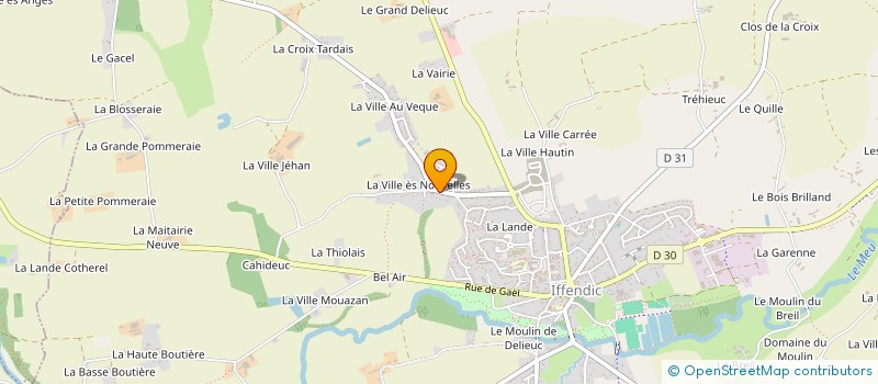 localisation de l'entreprise SCI LEFEVRE-JARDINS  IFFENDIC