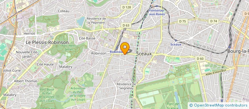 localisation de l'entreprise SCI LEFEVRE NOWAK à SCEAUX