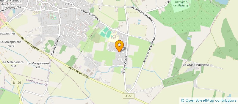 localisation de l'entreprise SCI LEFFRAY  SAINT-DENIS-EN-VAL