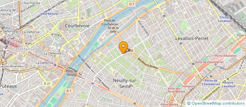 localisation de l'entreprise SCI LEFIEVRE - MULLER à NEUILLY-SUR-SEINE