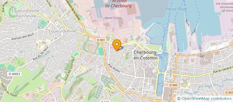 localisation de l'entreprise SCI LEFILLIATRE à CHERBOURG-EN-COTENTIN