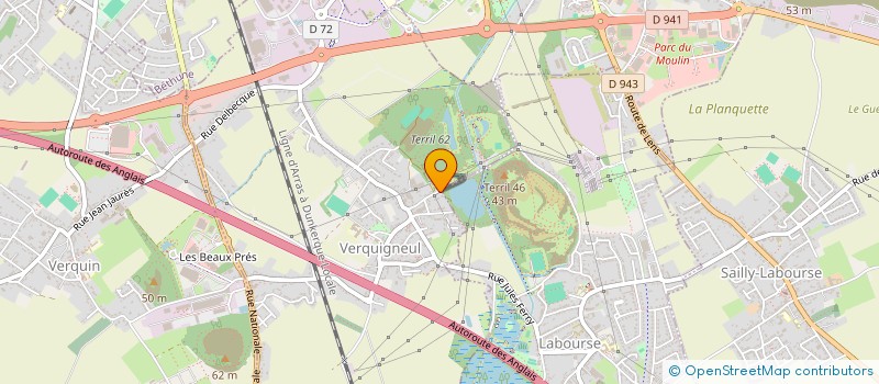 localisation de l'entreprise SCI LEFIN  VERQUIGNEUL