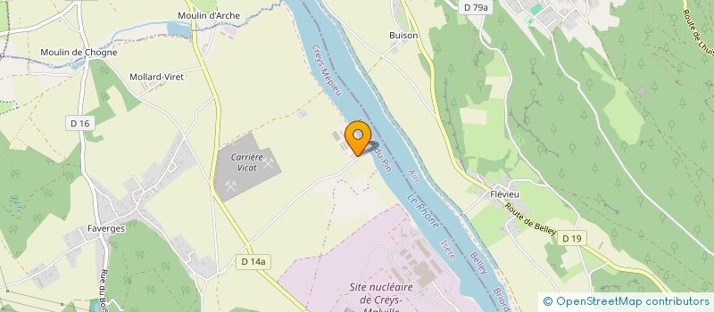 localisation de l'entreprise SCI LEFRADES  CREYS-MEPIEU