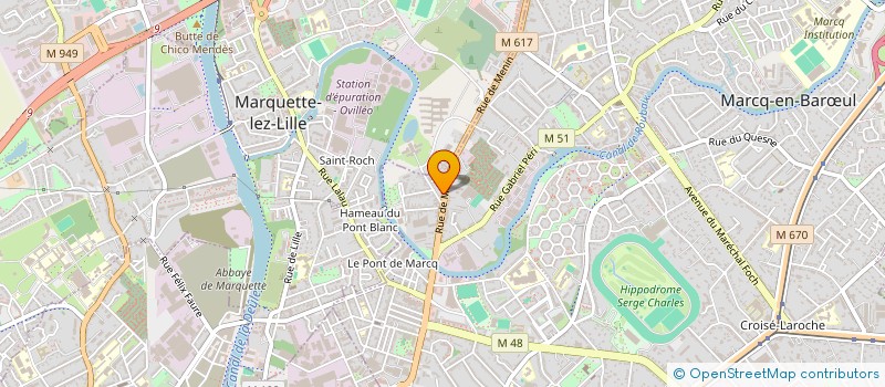 localisation de l'entreprise SCI LEFRANCOIS à MARCQ-EN-BARŒUL