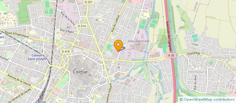 localisation de l'entreprise SCI LEG  COLMAR