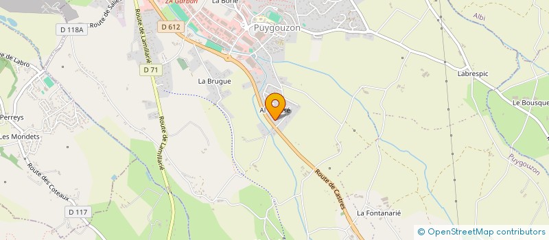 localisation de l'entreprise SCI LEG  PUYGOUZON