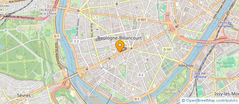 localisation de l'entreprise SCI LEGA à BOULOGNE-BILLANCOURT