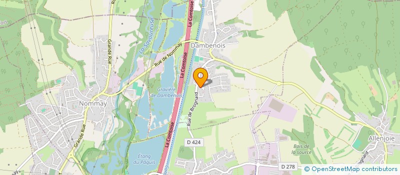 localisation de l'entreprise SCI LEGA  DAMBENOIS
