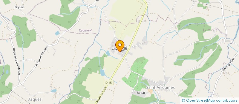 localisation de l'entreprise SCI LEGAL GARRIGUES  SAINT-ARROUMEX