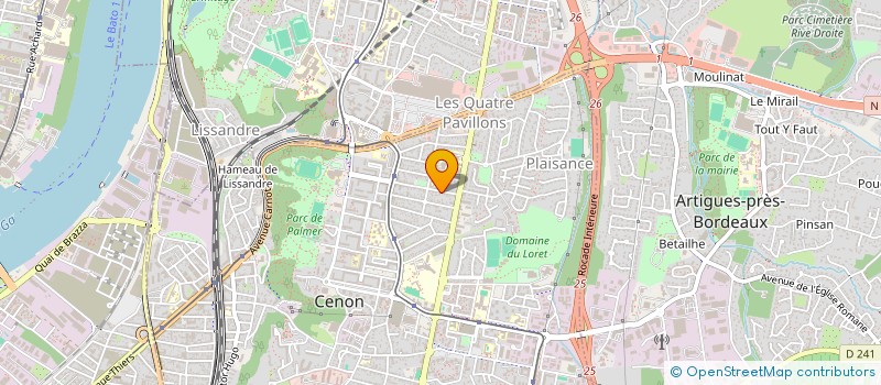 localisation de l'entreprise SCI LEGAR  CENON