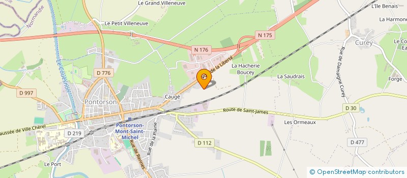 localisation de l'entreprise SCI LEGEDIA  PONTORSON