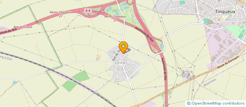 localisation de l'entreprise SCI LEGEND  TINQUEUX